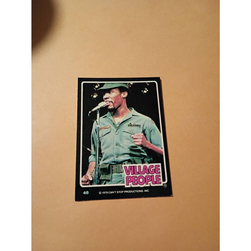 Vintage 1979 Village People Trading Card #46 Disco Era Vintage Music Collectible